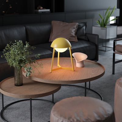 Helmet Rechargeable Cordless LED Table Lamp