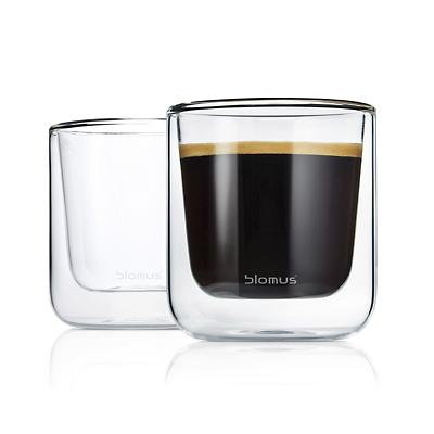 NERO Set of 2 Insulated Coffee Glasses