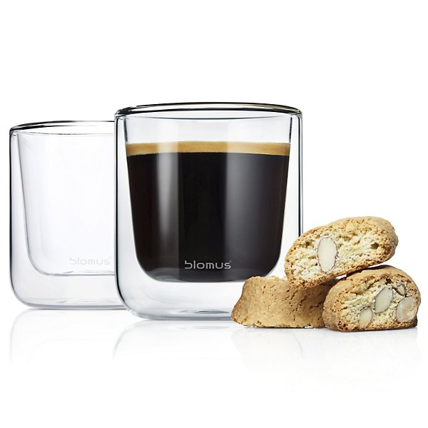 NERO Set of 2 Insulated Coffee Glasses