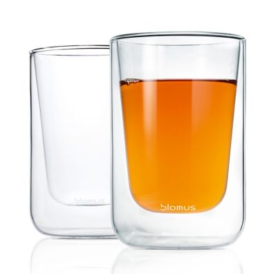 NERO Set of 2 Insulated Cappuccino Glasses by Blomus at