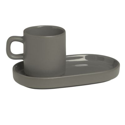 PILAR Espresso Cup with Tray, Set of 2