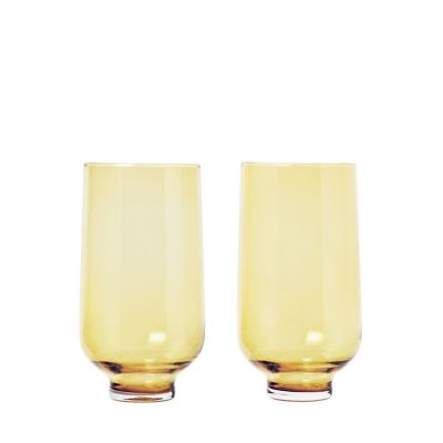 Blomus Flow Drinking Glasses Set of 2 Coffee 7oz