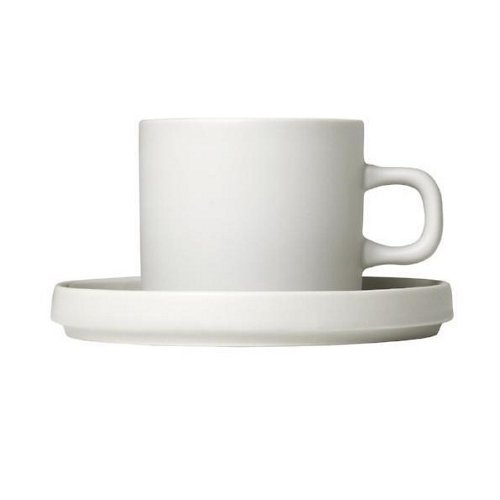 PILAR Coffee Cups with Saucer - Set of 2
