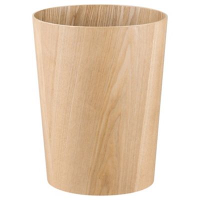 WILO Round Hardwood Wastepaper Basket