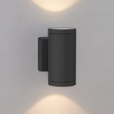 Outdoor Cylinder LED 4-Inch Up and Down Wall Sconce