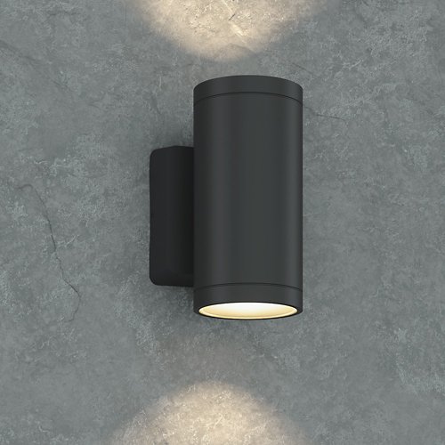 Outdoor Wall Sconce (Anthracite/6 In/Downlight) - OPEN BOX