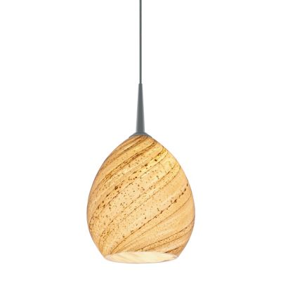 Vibe Mini Pendant (Sea Shell|Matte Chrome|LED) - OPEN BOX