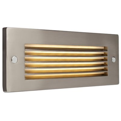 Horizontal Louver Step Light (Brushed Nickel) - OPEN BOX RETURN