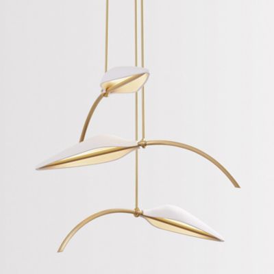 Spire LED Leaf Pendant