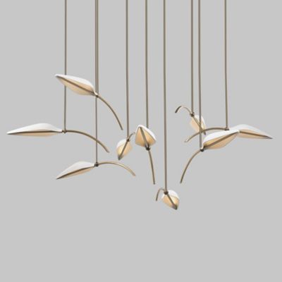 Spire Leaf LED Multi-Light Pendant