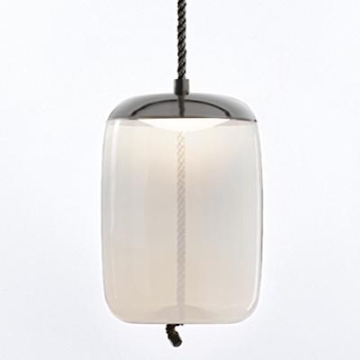Knot Cilindro Pendant (Opaline/Black/49.2 Inch/Med)-OPEN BOX