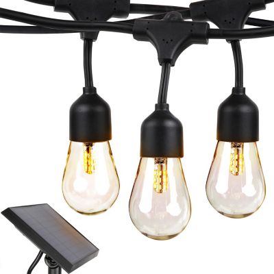 Renel Outdoor Solar Hanging Bulb String Light