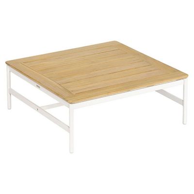 Around Square Outdoor Coffee Table with Teak Top