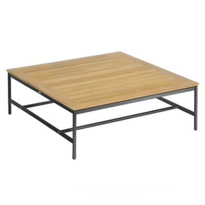 Around Square Outdoor Coffee Table with Teak Top