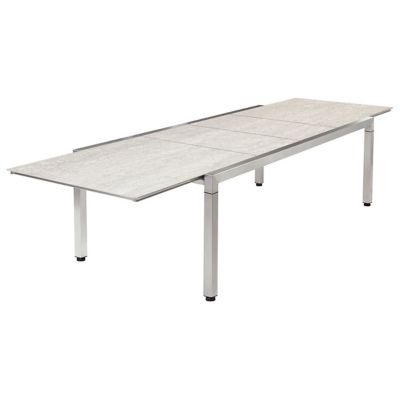 Equinox Stainless Steel Extending Outdoor Dining Table