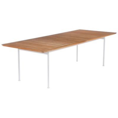 Layout Outdoor Dining Table with Teak Top