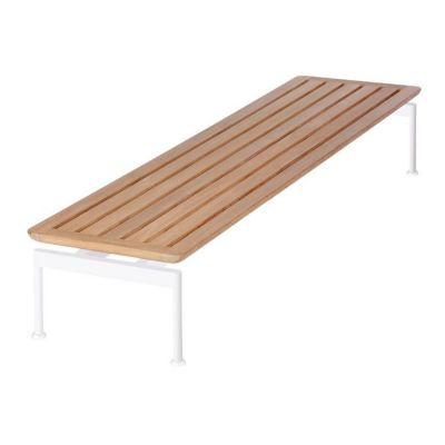 Layout Narrow Outdoor Coffee Table with Teak Top