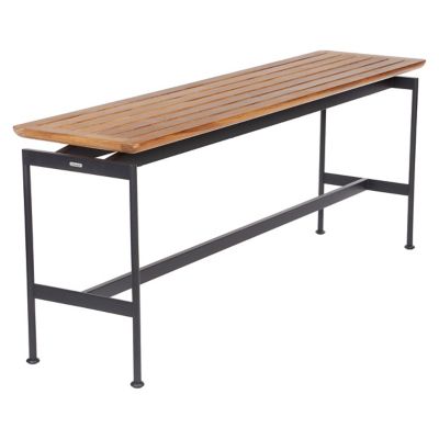 Layout Narrow Outdoor Console Table with Teak Top
