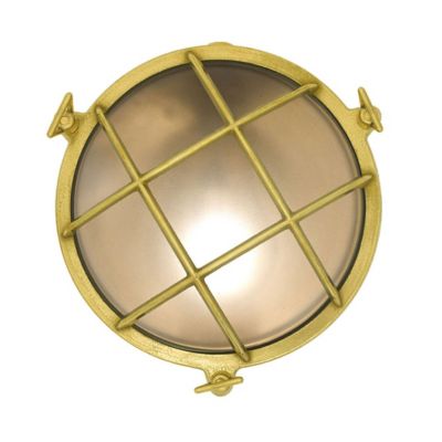 Brass Bulkhead Outdoor Wall Sconce