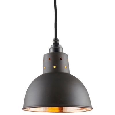 Spun Reflector Pendant with Cord Grip Lampholder
