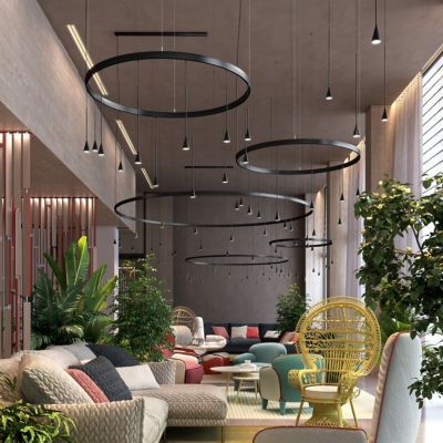 Skybell Circle LED Pendant