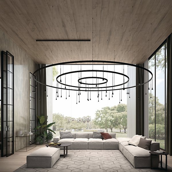 Skybell Concentric Circle LED Pendant