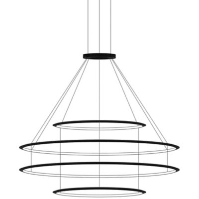 Circular LED 4 Tier Chandelier