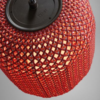 Shown in Graphite Brown with Red Shade finish, Detail shot