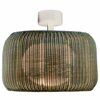 Fora Outdoor Semi-Flushmount (White w/Light Beige)-OPEN BOX