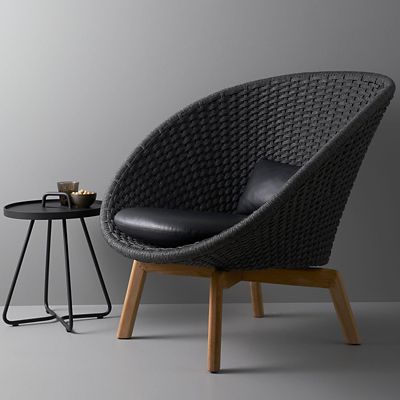 Peacock Lounge Chair Cushion Set