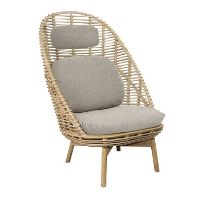 Hive Highback Chair With Teak Legs