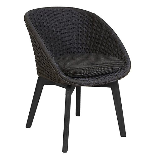Peacock Outdoor Chair with Aluminum Legs