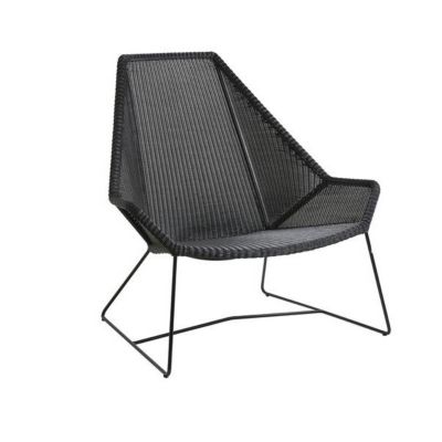 Breeze Outdoor Highback Chair (Black) - OPEN BOX