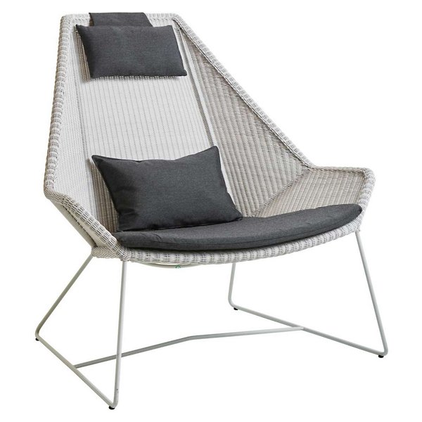 Breeze Outdoor Highback Chair Cushion Set