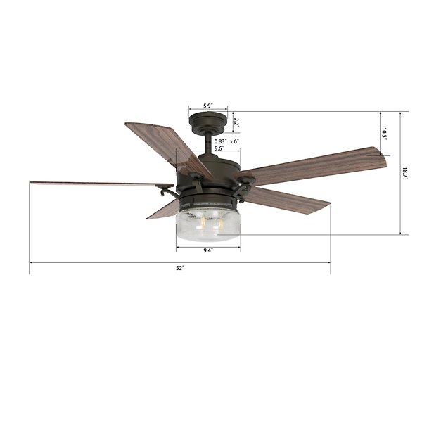 Alexia Smart Ceiling Fan with Light