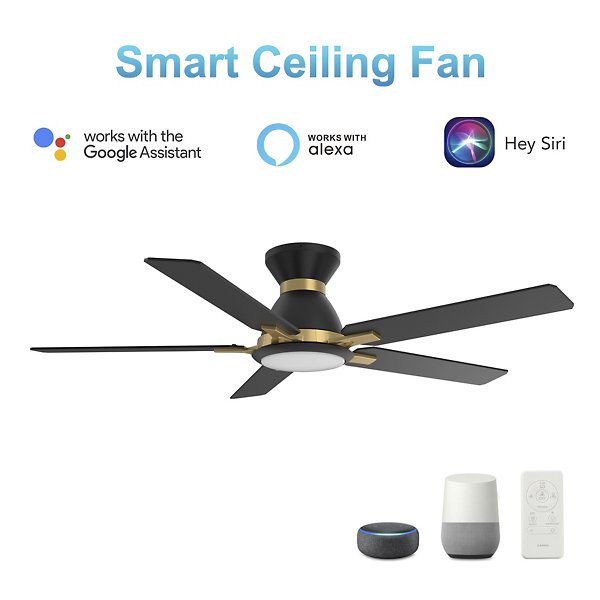 Espear Flushmount Smart LED Ceiling Fan