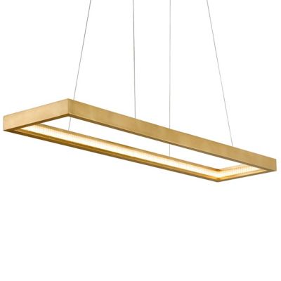 Jasmine LED Rectangular Frame Linear Pendant