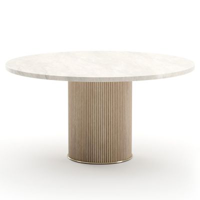 Rhythm Round Stone Dining Table