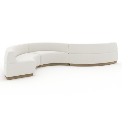 Crescent Armless Loveseat