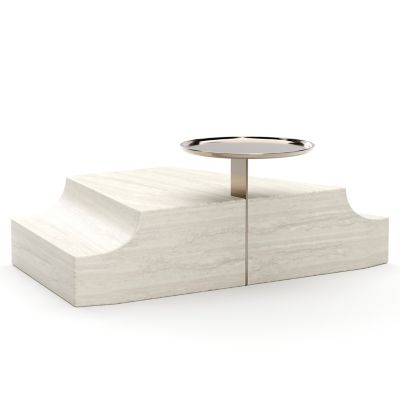 Overlap Triangular Wedge Side Table