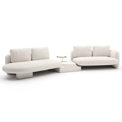 Overlap Bumper Sectional Sofa