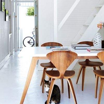 Cherner Side Chair, in use