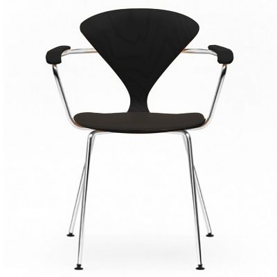 Cherner Metal Base Armchair with Seat Pad