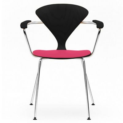 Cherner Metal Base Armchair with Seat Pad