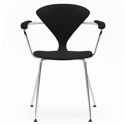 Cherner Metal Base Armchair with Seat Pad