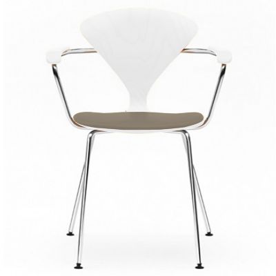 Cherner Metal Base Armchair with Seat Pad