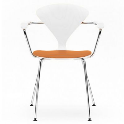 Cherner Metal Base Armchair with Seat Pad