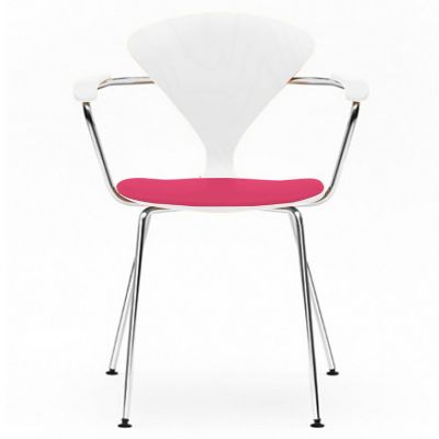 Cherner Metal Base Armchair with Seat Pad