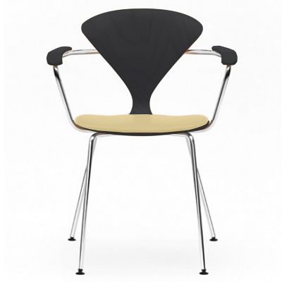 Cherner Metal Base Armchair with Seat Pad