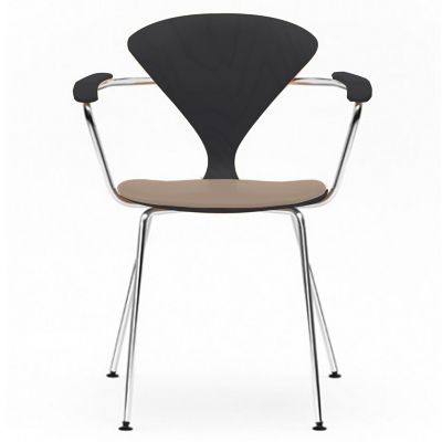 Cherner Metal Base Armchair with Seat Pad